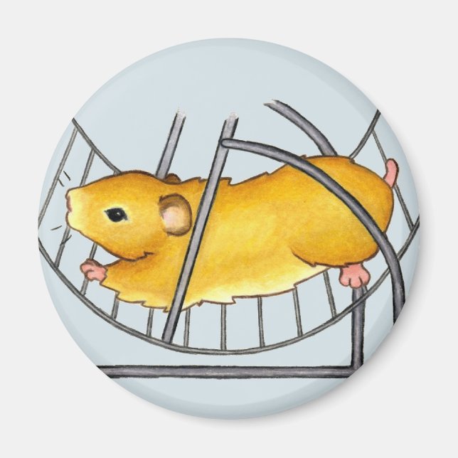Hamster Wheel Ted Magnet (Framsidan)