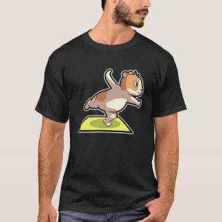 Hamster Yoga Poser Sport Gymnastik Ohm Hjärtbeat T Shirt