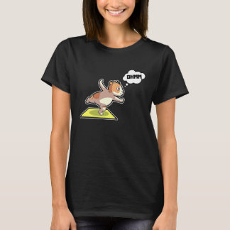 Hamster Yoga Poser Sport Gymnastik Ohm Hjärtslag T Shirt