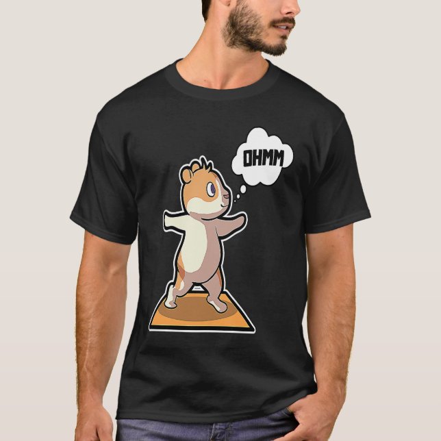 Hamster Yoga Poses Sport Gymnastics Ohm Heartbeat  T Shirt (Framsida)