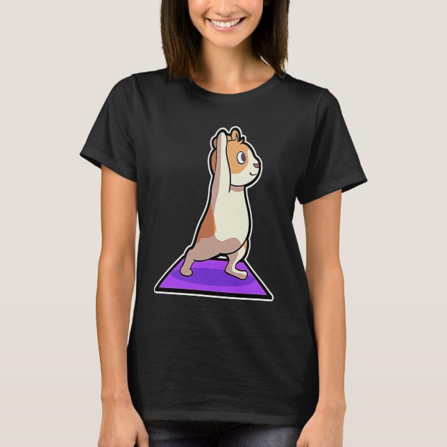 Hamster Yoga Poses Sport Gymnastics Ohm Heartbeat  T Shirt (Framsida)