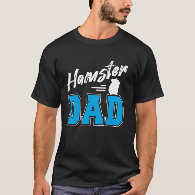 Hamsterälskare Hamsterpappa T Shirt (Framsida)