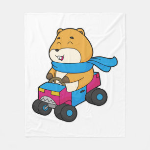 Hamsterbil Fleecefilt