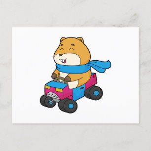 Hamsterbil Vykort