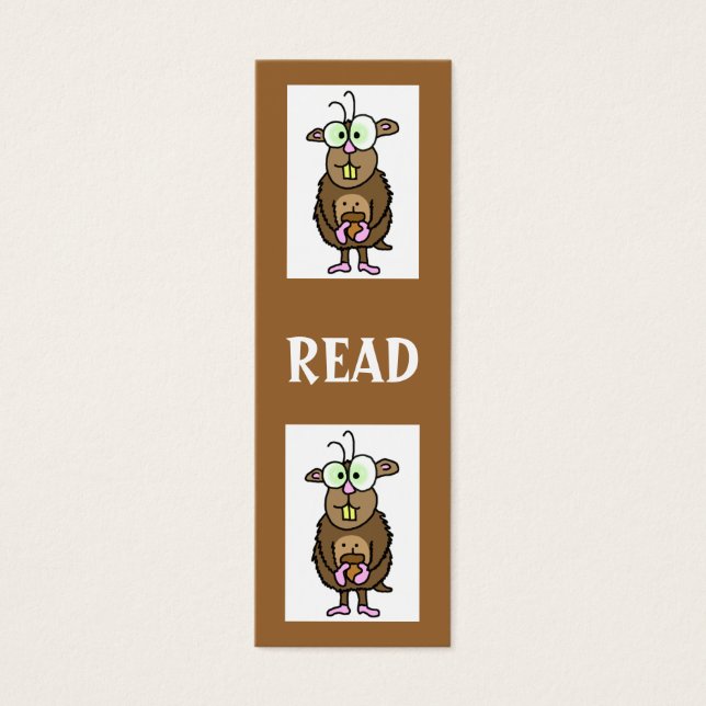 Hamsterbokmärke Litet Visitkort (Framsidan)