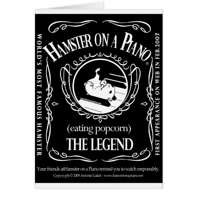 hamsterdaniels hälsningskort (Framsidan)