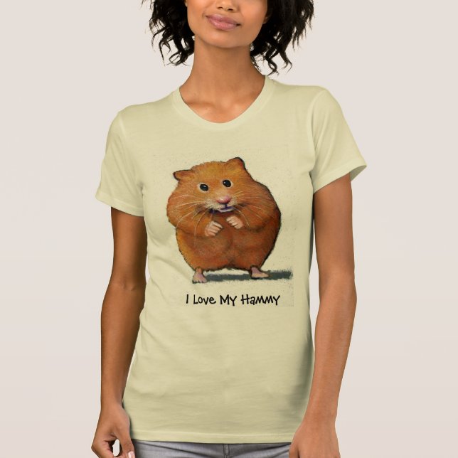HAMSTEREN älskar jag mitt Hammy Tee (Framsida)