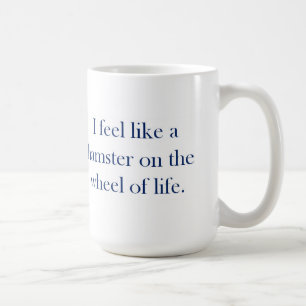 Hamsteren rullar muggen kaffemugg