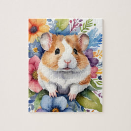 Hamsterfamilj Husdjur Porträtt Pussel