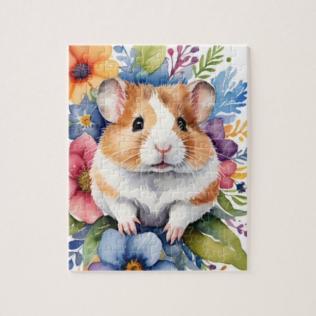 Hamsterfamilj Husdjur Porträtt Pussel (Vertikal)