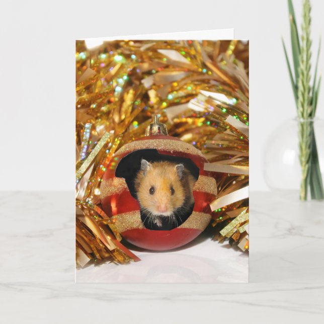 Hamsterjul Helgkort (Framsida)