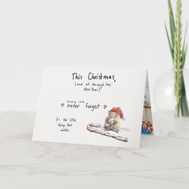 Hamsterjulkort Helgkort (Framsida)