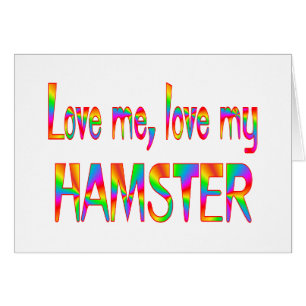 Hamsterkärlek Hälsningskort