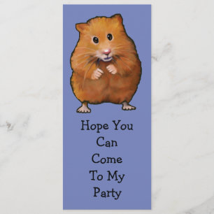 HAMSTERPARTYINBJUDAN: Original- konst Inbjudningar