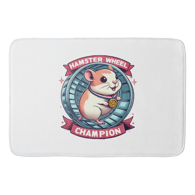 Hamsterradhjälte Badrumsmatta (Framsidan)