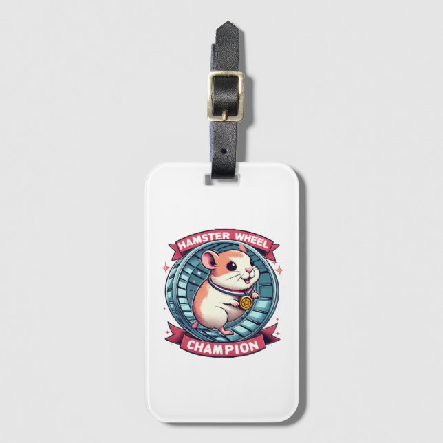 Hamsterrullmästare Bagagebricka (Framsida vertikal)