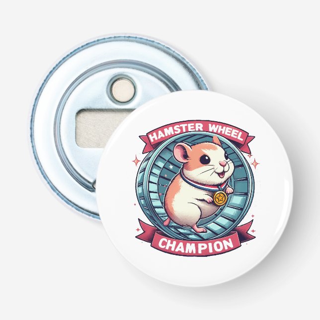 Hamsterrullmästare Flasköppnare (Framsidan)
