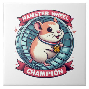Hamsterrullmästare Kakelplatta