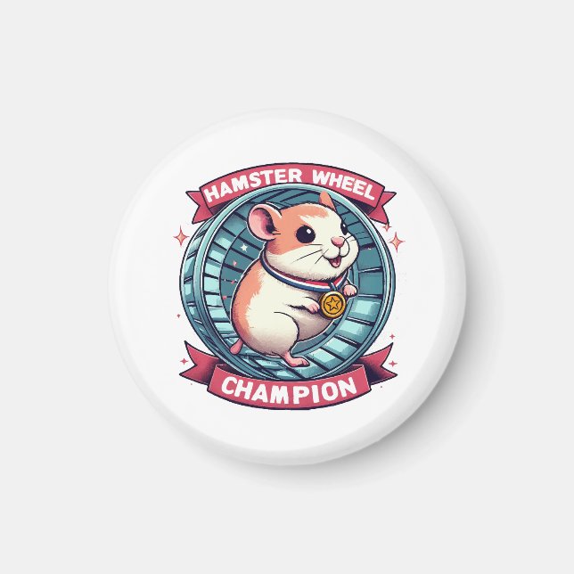 Hamsterrullmästare Magnet (Framsidan)