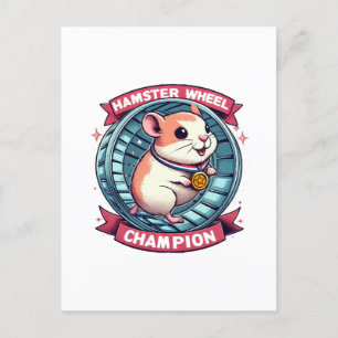 Hamsterrullmästare Vykort