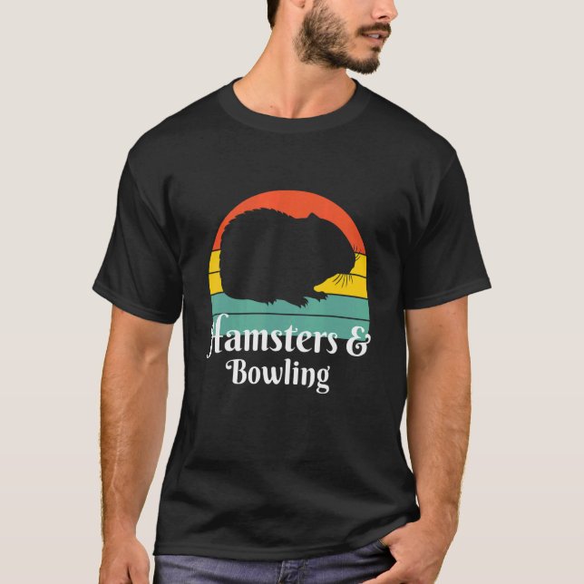 Hamsters and Bowling Bowling Player T Shirt (Framsida)