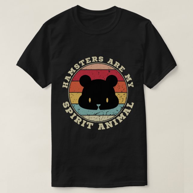 Hamsters är mitt andliga djur T-Shirt (Design framsida)