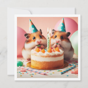 Hamsters ättårtburkinbjudan inbjudningar