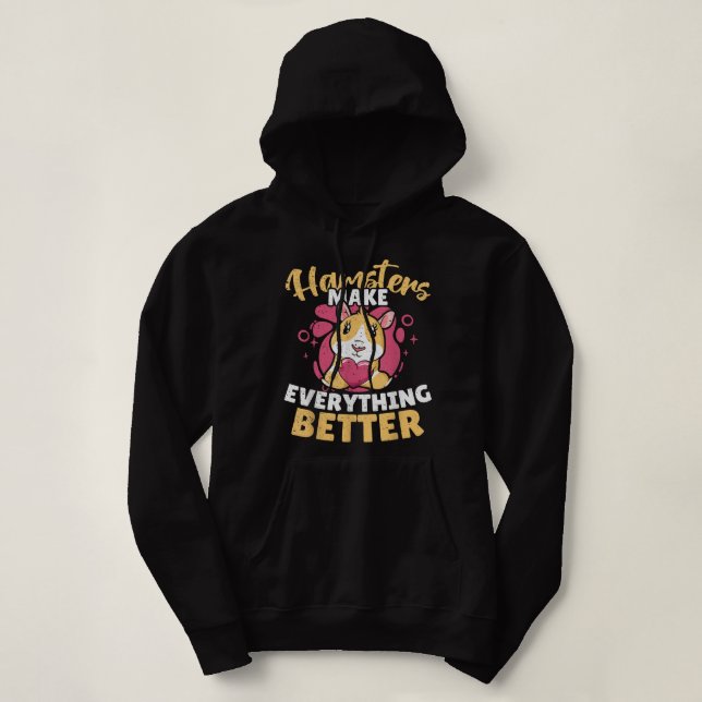 Hamsters gör allt bättre t shirt (Design framsida)