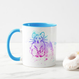 Hamsters - Modern minimalistisk vattenfärg - lägg Mugg