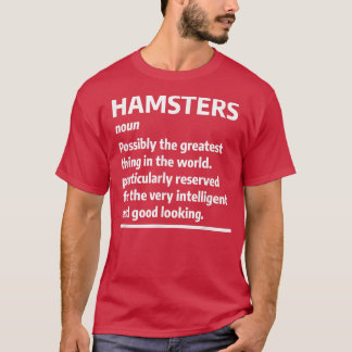 Hamsters Noun Definition Guinea Gris Hamster Älska T Shirt