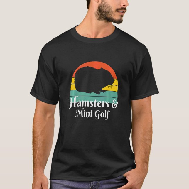 Hamsters och Mini Golf T Shirt (Framsida)