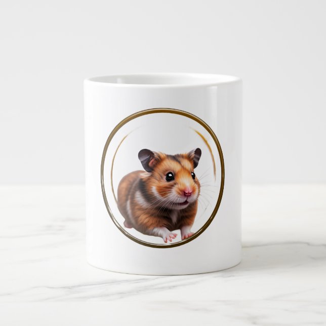Hamsters Wheel Bra Time Jumbo Mugg (Framsidan)