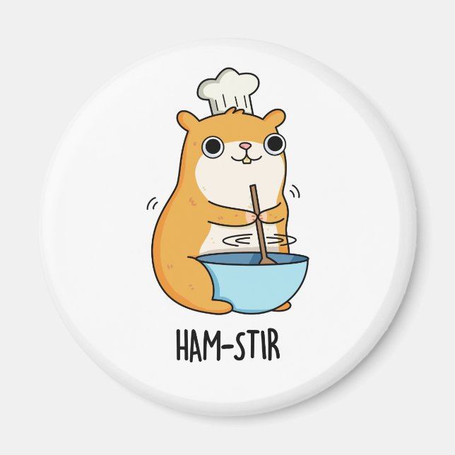 Hamstir Funny Hamster Pun Magnet (Framsidan)