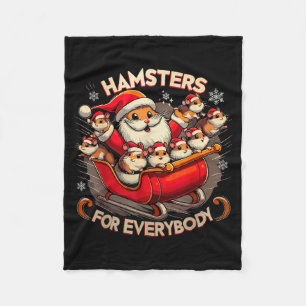 Hamstrar För Alla Julpyjamas Hamster K Fleecefilt