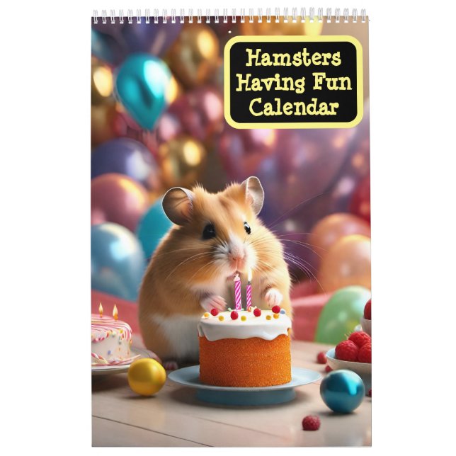 Hamstrar med Roligt-kalender Kalender (Omslag)