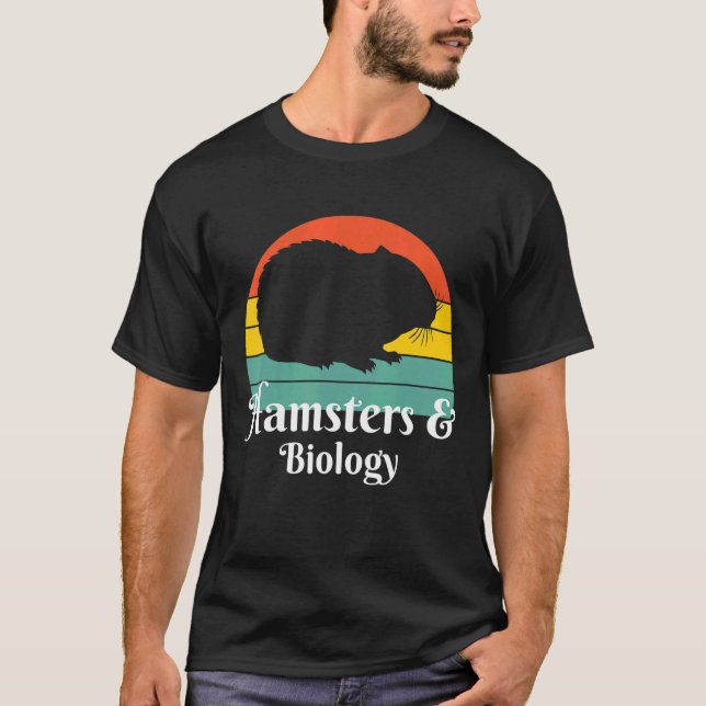 Hamstrar och biologi t shirt (Framsida)