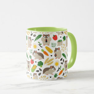 Hamstrar och deras drycker mugg