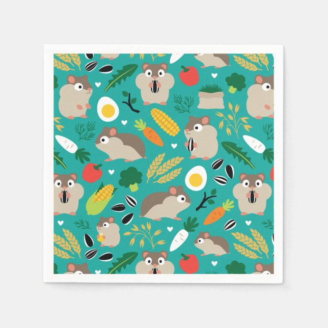 Hamstrar och deras getter pappersservett (Framsidan)