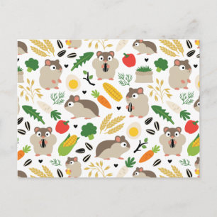 Hamstrar och deras getter vykort