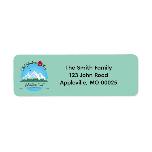 Hämta adressetikett för Äventyr Not Sak Retur Returadress Etikett (Framsidan)