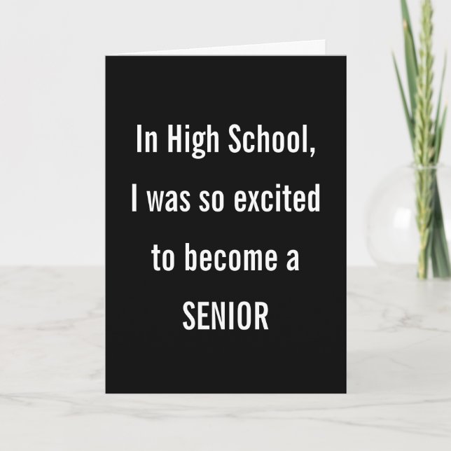 Hämta äldre födelsedag Humor Kort (Framsida)