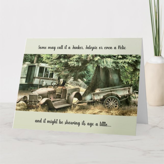 Hämta äldre - födelsedagskort kort (Framsida)