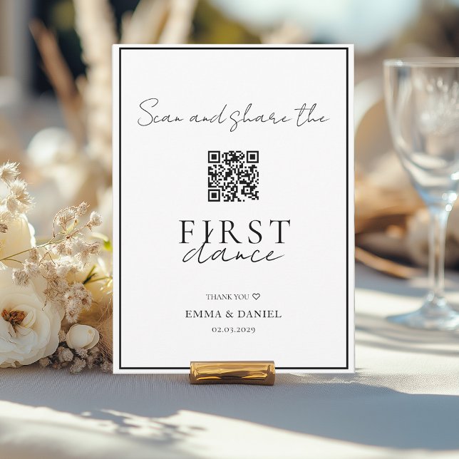 Hämta alla QR-kodsfotodelning för Moment-Bröllop (Capture Every Moment–Wedding QR Code Photo Sharing. Personalized with your names, date and text.)