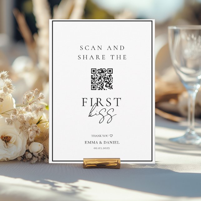 Hämta alla QR-kodsfotodelning för Moment-Bröllop (Capture Every Moment–Wedding QR Code Photo Sharing. Personalized with your names, date and text.)