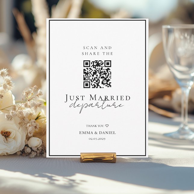 Hämta alla QR-kodsfotodelning för Moment-Bröllop (Capture Every Moment–Wedding QR Code Photo Sharing. Personalized with your names, date and text.)
