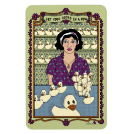 Hämta Ankan i ett radnummer_A_4x6-kylskåp Magnet