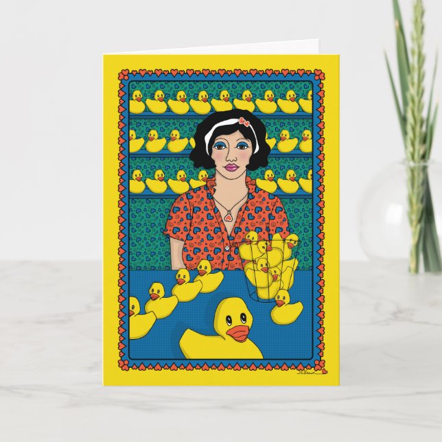 Hämta Ankorna i en rad_B_Hälsning Kort (Framsida)