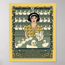 Hämta Ankorna i en rad_C_8x10-Poster Poster