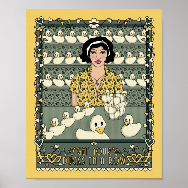 Hämta Ankorna i en rad_C_8x10-Poster Poster (Framsidan)