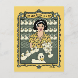 Hämta Ankorna i ett radnummer_C_ vykort